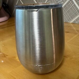 Yeti Brushed Stainless Steel Accent Vase - Silver